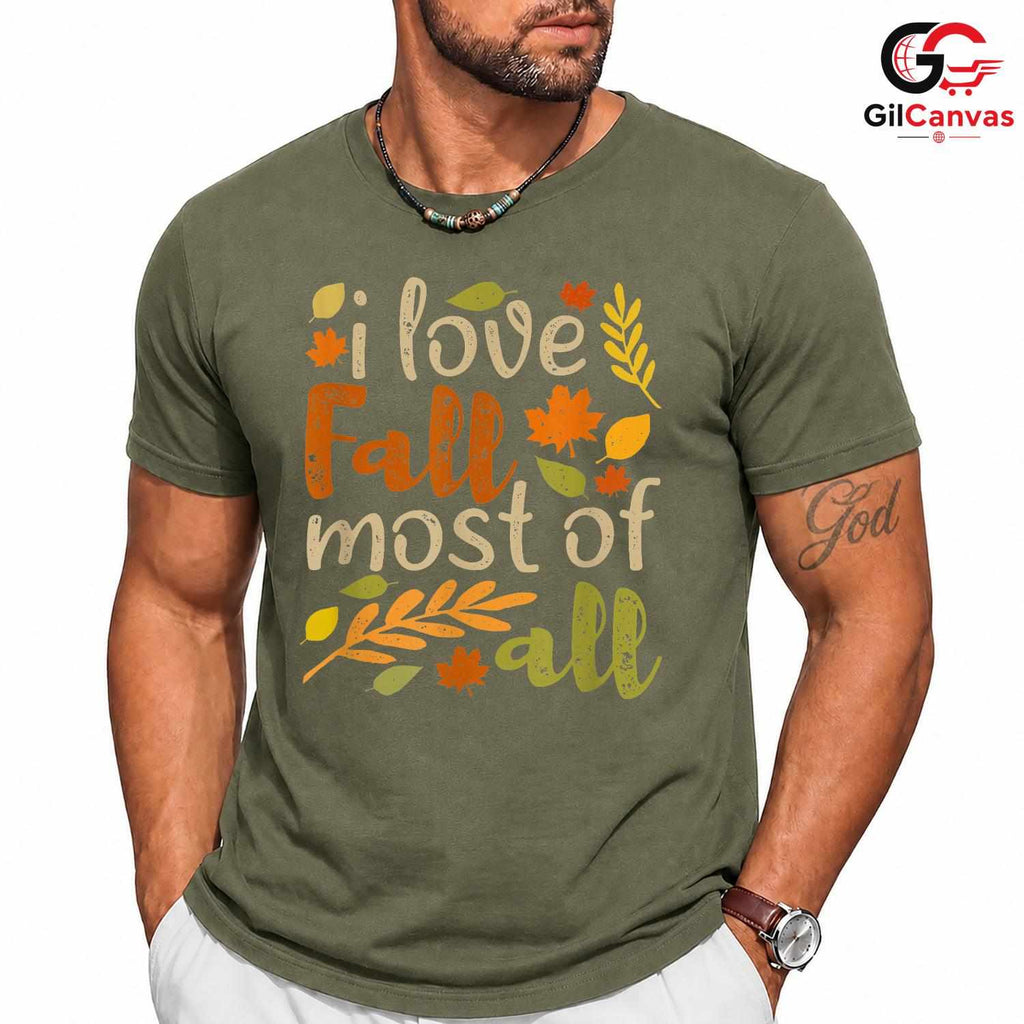 Fall Autumn Lover Seasonal Tee Unisex Perfect Cozy Gift For Kids And Adults