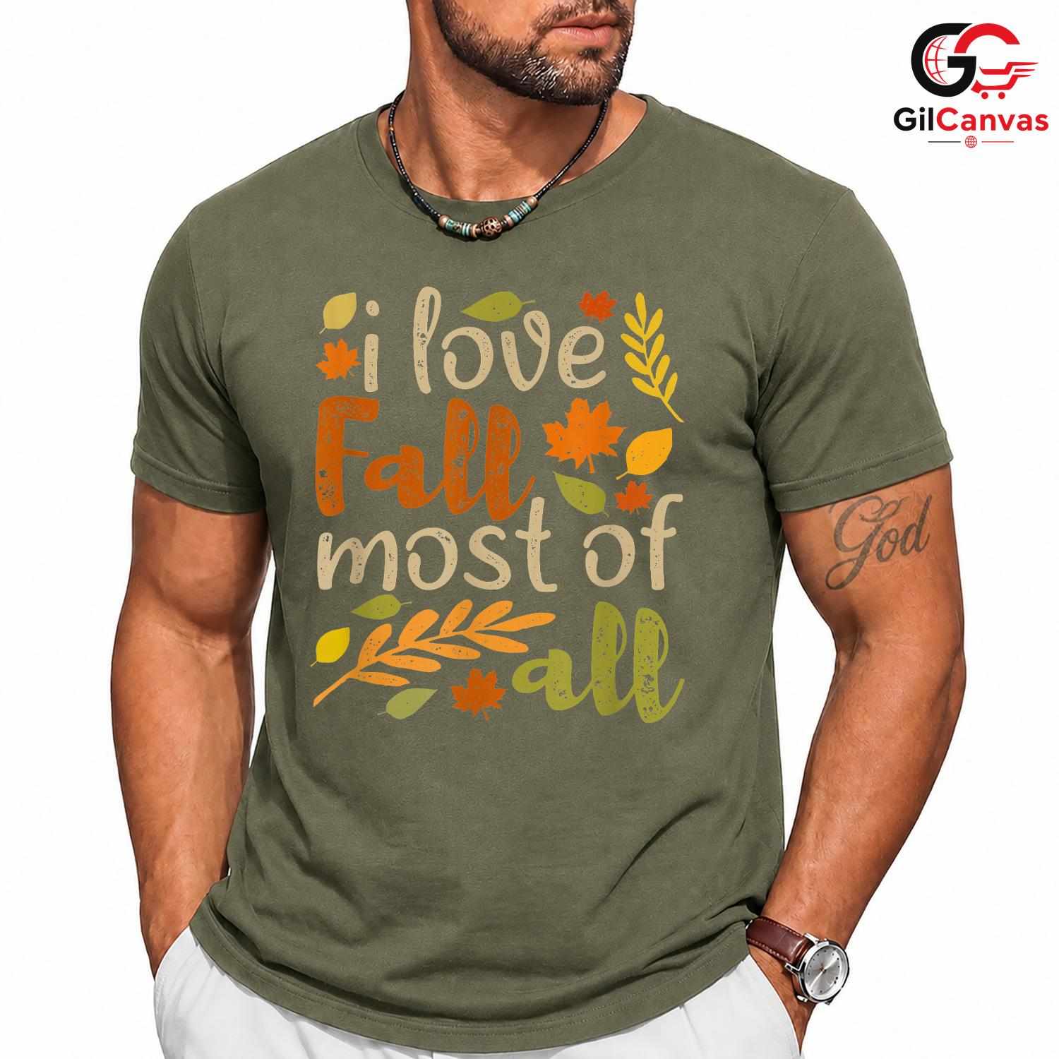 Fall Autumn Lover Seasonal Tee Unisex Perfect Cozy Gift For Kids And Adults