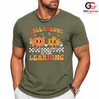 Fall In Love With Learning Tee Unisex Cute Pumpkin Leaf Gift For Kids Youth