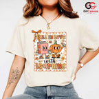 Fall Learning Pumpkin T-Shirt Unisex Cute Book Education Back To School Gift