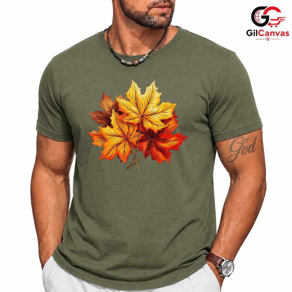 Fall Leaves Nature Lover Shirt Unisex Cozy Autumn Celebration Gift For All