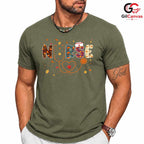 Fall Nurse Autumn Leaves T-Shirt Unisex Healthcare Worker Medical Perfect Gift