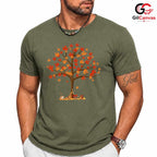 Fall Tree Nature Lover T-Shirt Unisex Cozy Autumn Seasonal Gift Kids Adults