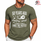 Fastest Sperm Funny T-Shirt 50 Years Ago Fun Gift For Men And Women Graphic