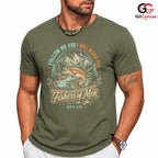 Fishers Of Men Fishing T-Shirt Inspirational Christian Unisex Graphic Apparel
