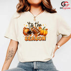 Football Season Fall T-Shirt Unisex Perfect Sports Fan Autumn Celebration Gift