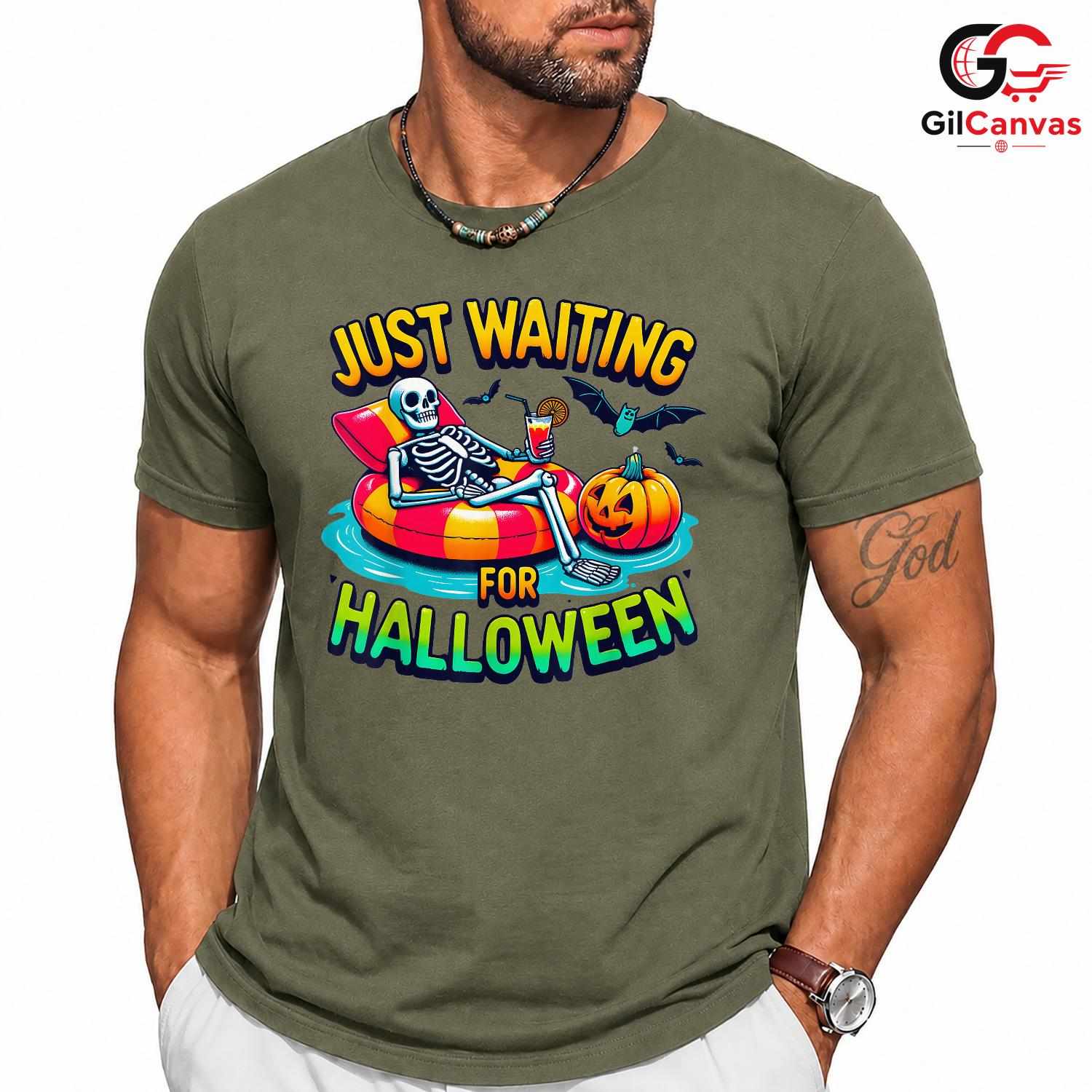 Fun Skeleton Pumpkin Tee Shirt Unisex Cute Halloween Party Gift Idea For Kids
