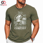Funny Eco Compost Frog T-Shirt Unisex Gardening Lover Humorous Botanical Graphic