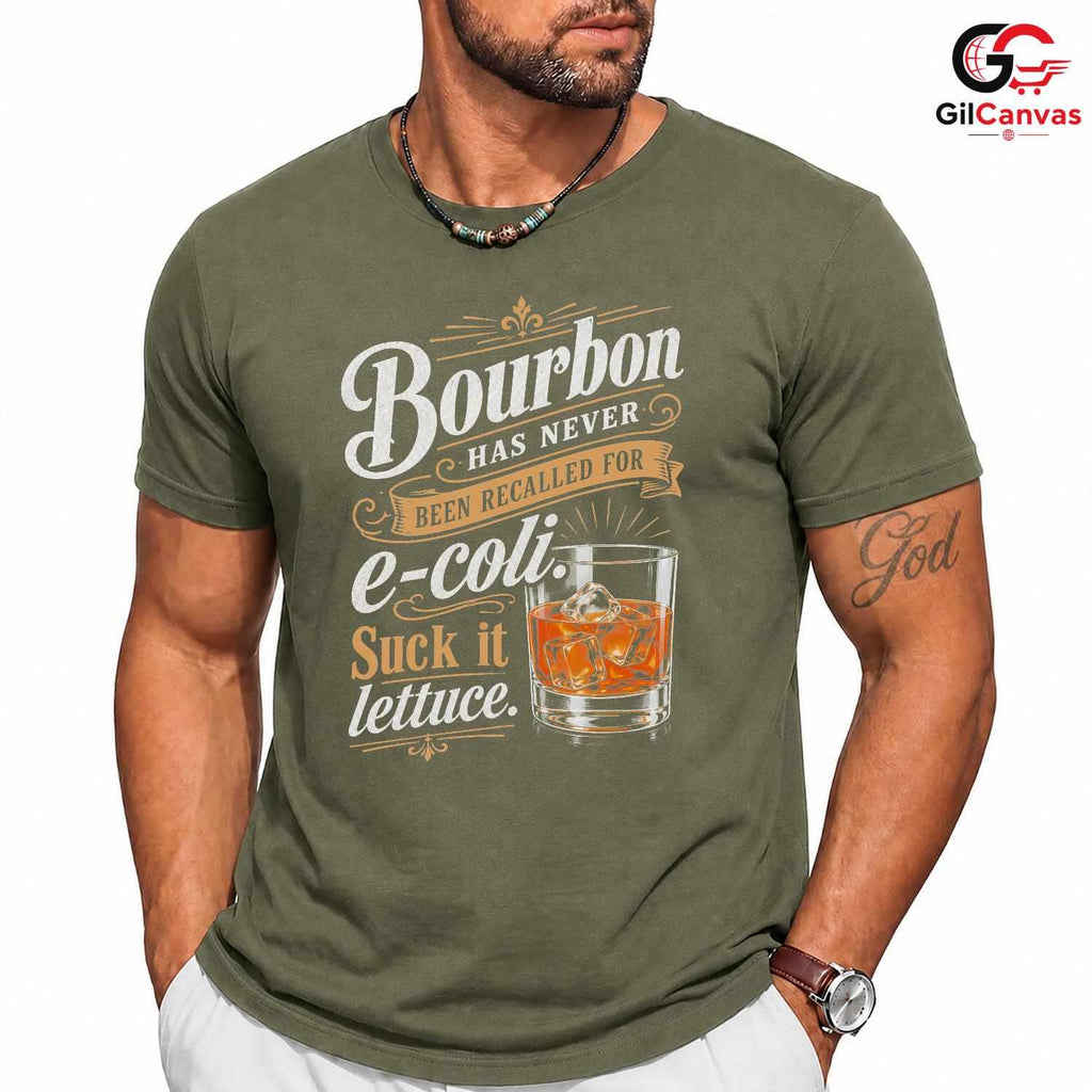 Funny Whiskey Drinker Bar T-Shirt Bourbon Humor Gift Unisex Graphic Apparel Tee