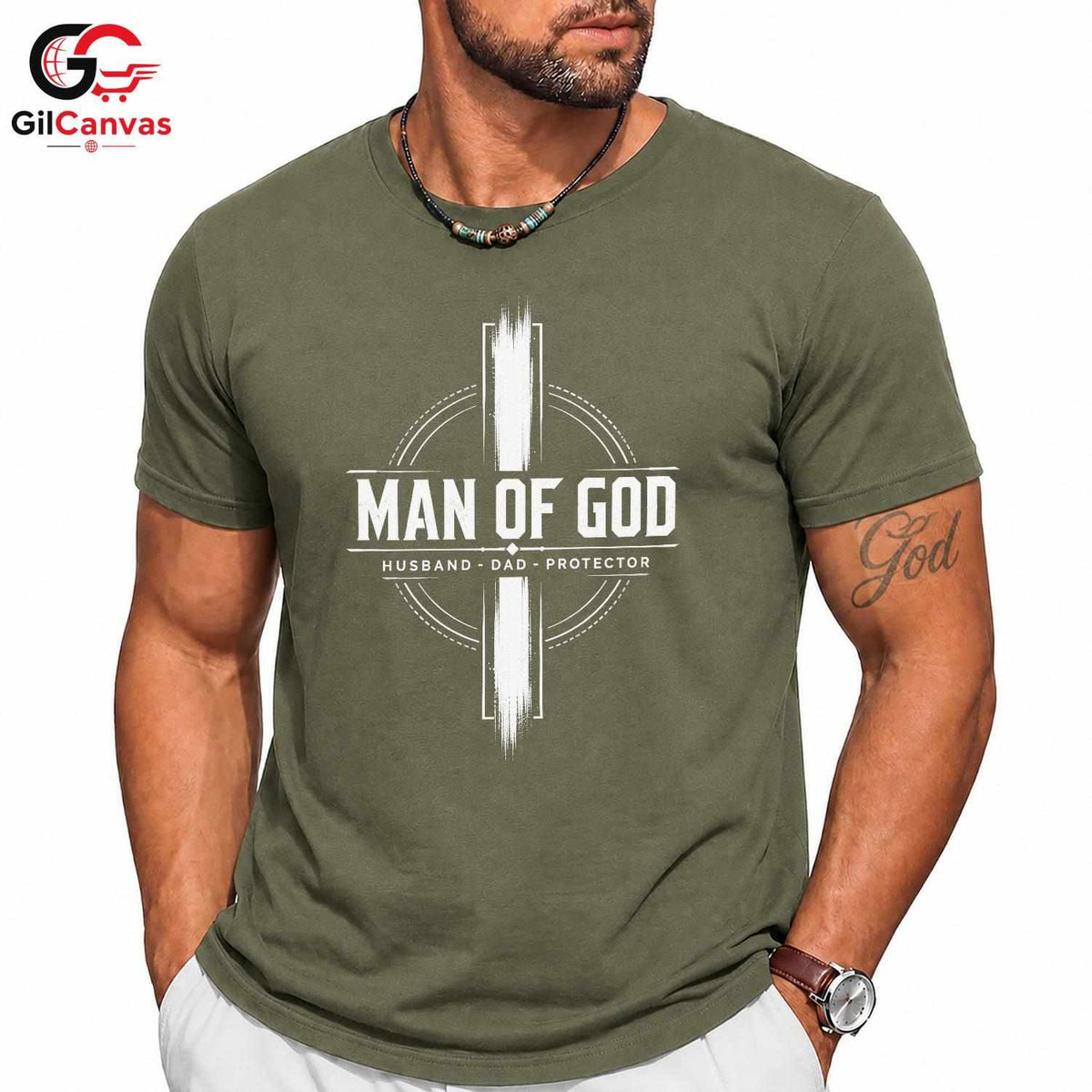 God Themed Custom Print T-Shirt Christian Holiday Gift Unisex Casual Wear
