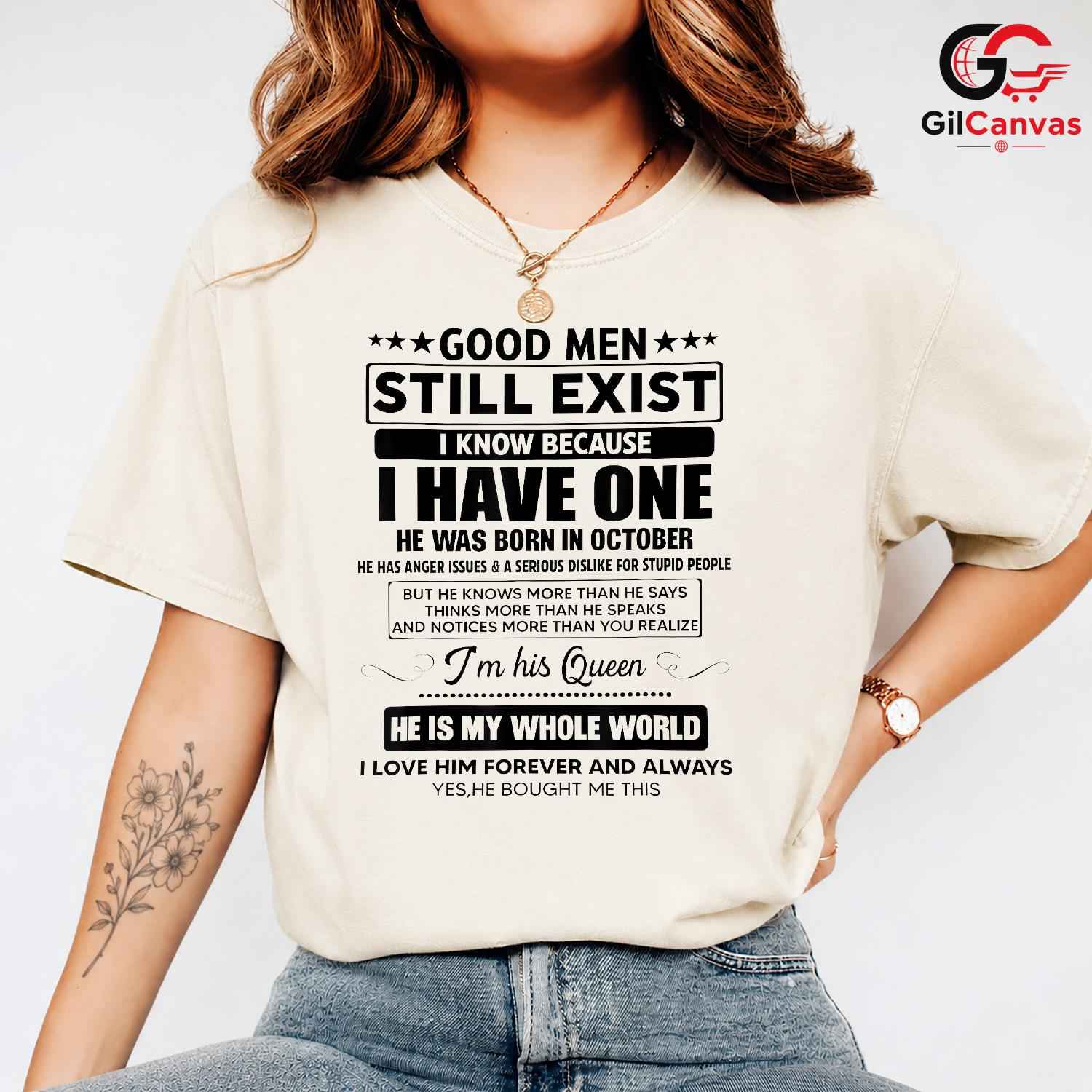 Good Men October Event Tee Shirt Unisex Perfect Birthday Gift Idea For Him