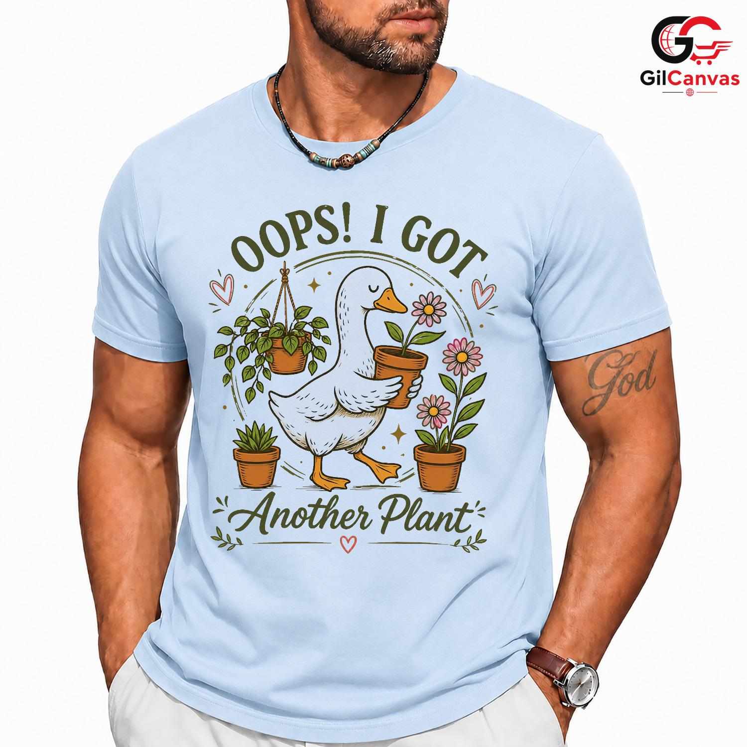 Got Another Plant Duck T-Shirt Unisex Funny Gardener Gift Fun Casual Graphic Tee