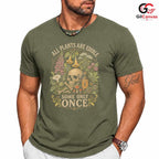 Gothic Edible Plant Skull T-Shirt Halloween Nature Lover Unisex Graphic Tee