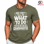 Grandpa Granddaughter T-Shirt Funny Sarcastic Birthday Unisex Humor Graphic Tee