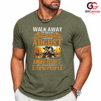 Grumpy Old Man August T-Shirt Unisex Funny Birthday Gift Idea For Him Men