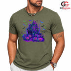 Haunted House Pumpkin T-Shirt Unisex Spooky Halloween Gift For Kids And Adults