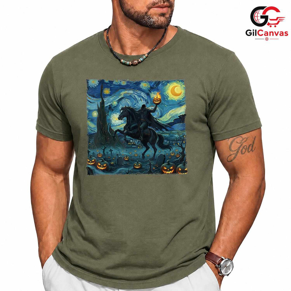 Headless Horseman Event T-Shirt Unisex Spooky Halloween Gift Idea For Adults