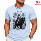 Knight Black Cat T-Shirt Unisex Fantasy Art Adventure Lover Graphic Fun Tee