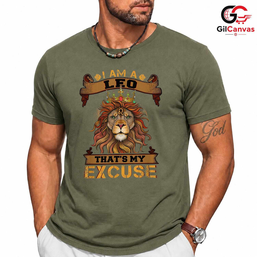 Leo Zodiac Birthday T-Shirt Unisex Fun Astrology Gift Idea For Fans Men
