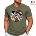 Leopard Print Witch Girl T-Shirt Unisex Spooky Season Costume Gift For Women