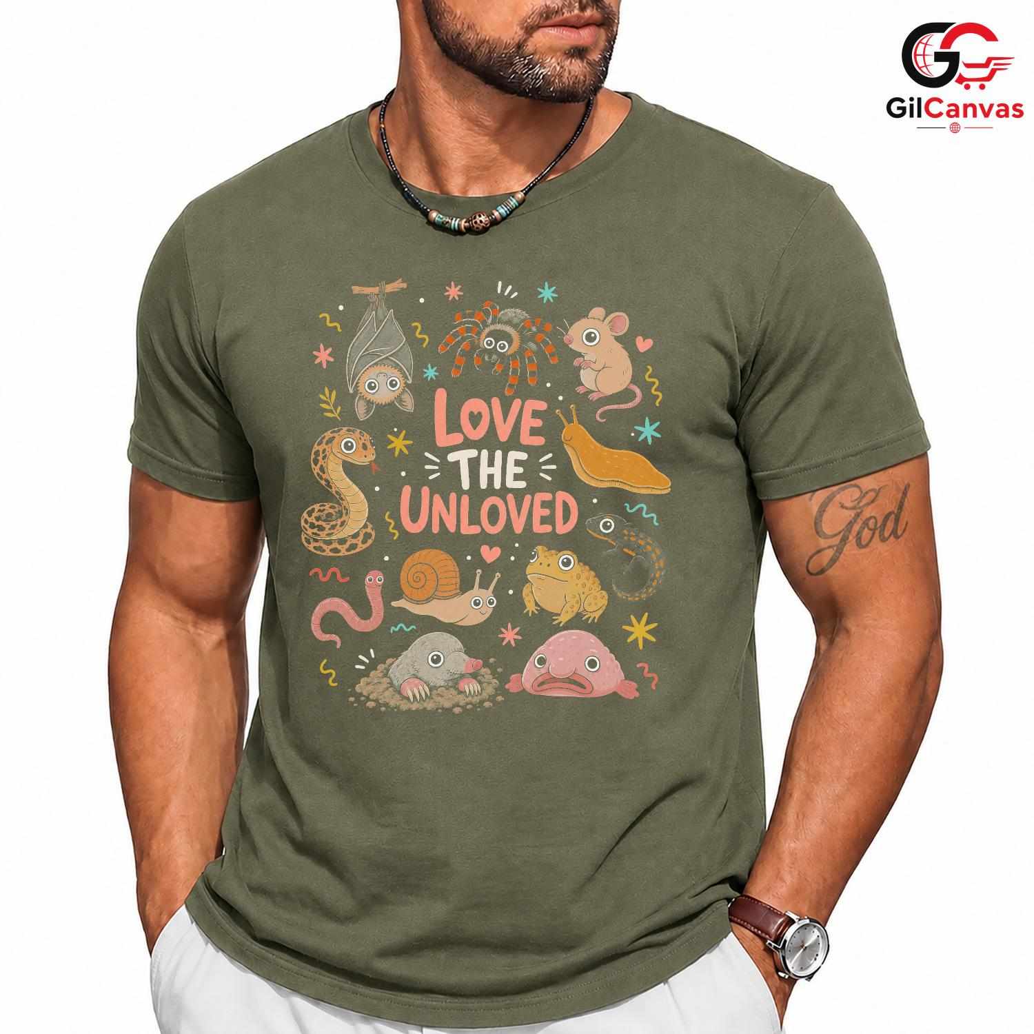 Love The Unloved Animal T-Shirt Cute Wildlife Nature Unisex Graphic Apparel