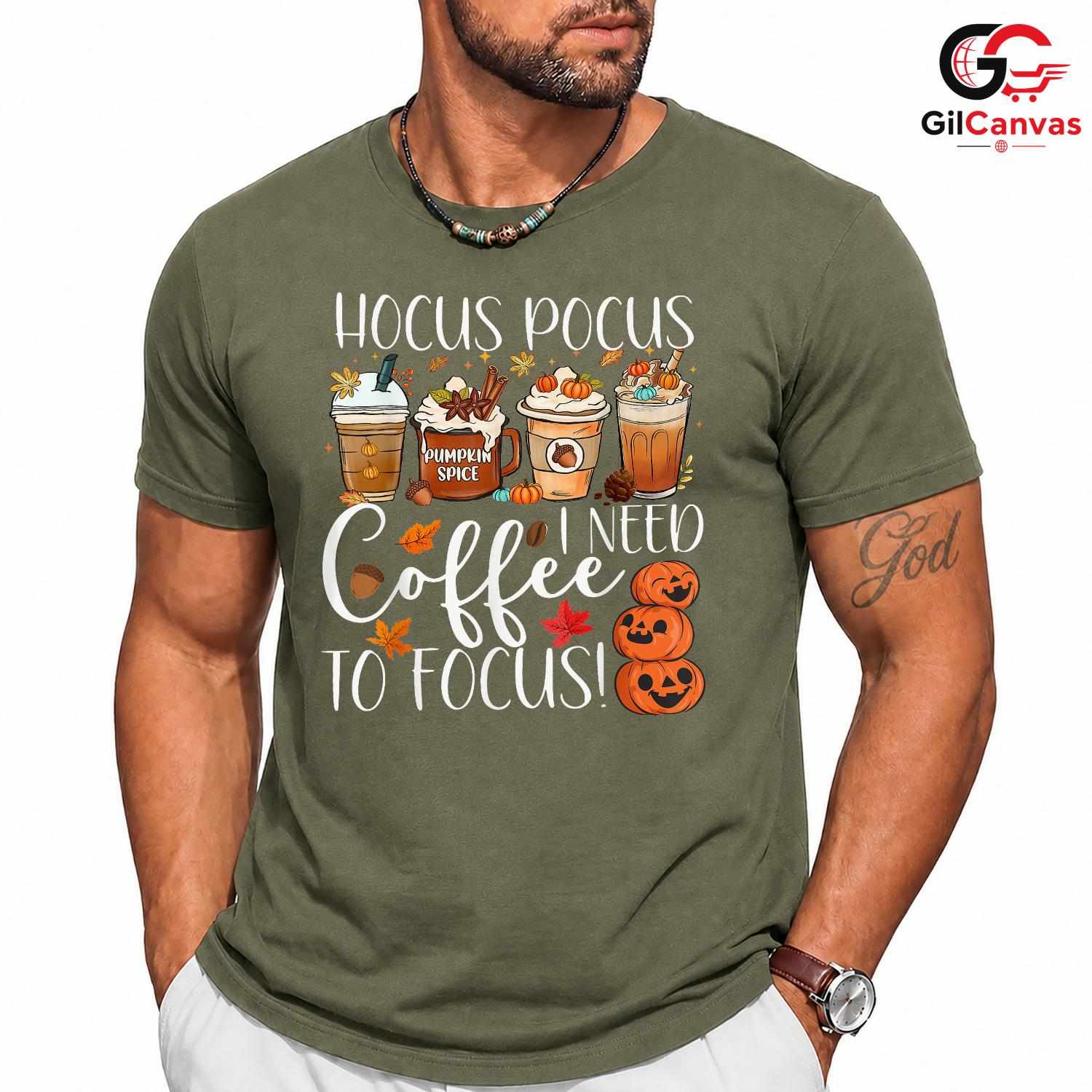 Magic Pumpkin Spice Coffee T-Shirt Unisex Funny Fall Witchy Halloween Gift