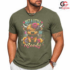 Moody Highland Cow Floral T-Shirt Unisex Funny Farm Animal Lover Gift Women