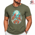 Moonlight Lobster Sea T-Shirt Unique Ocean Lover Unisex Graphic Apparel Tee