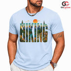 Mountain Hiking Graphic Tee Outdoor Activity Adventure Wear Unisex Gift Idea