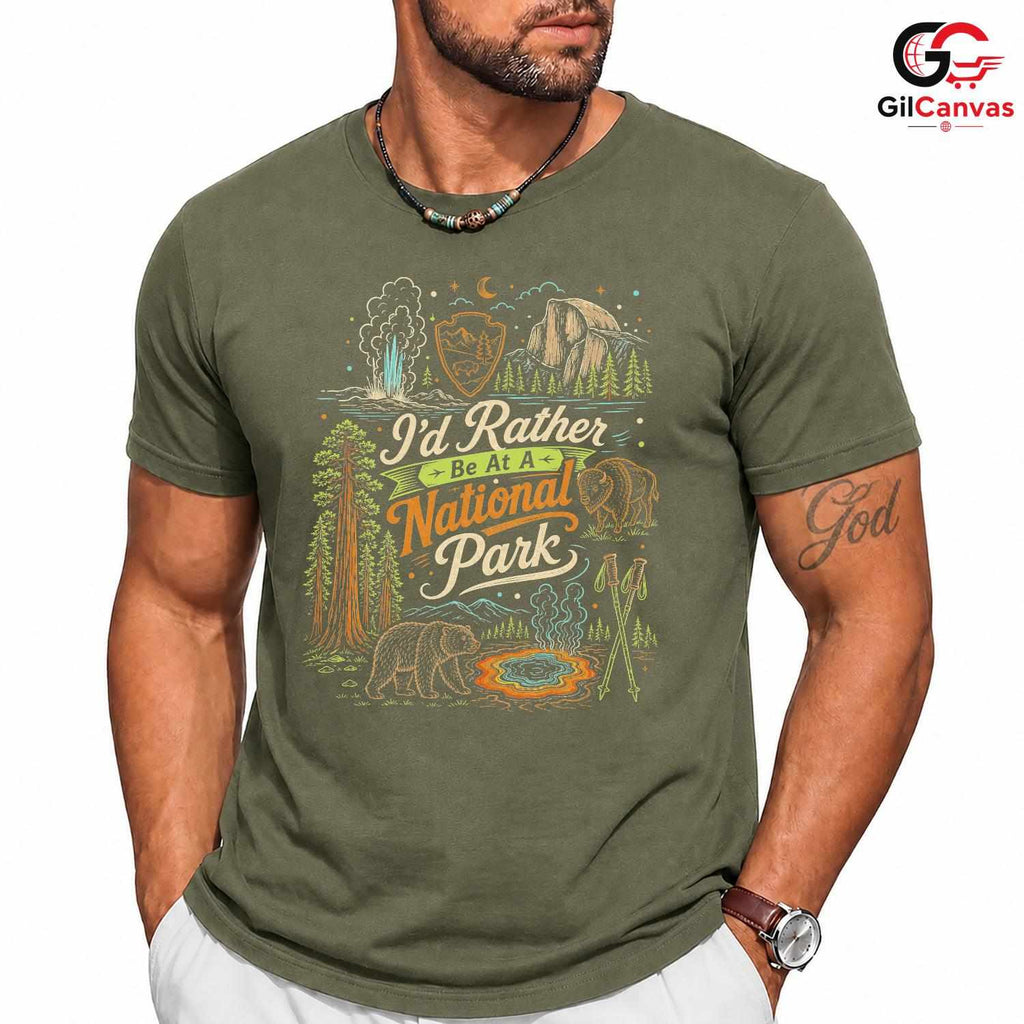 National Park Adventure T-Shirt Outdoor Nature Lover Unisex Graphic Apparel