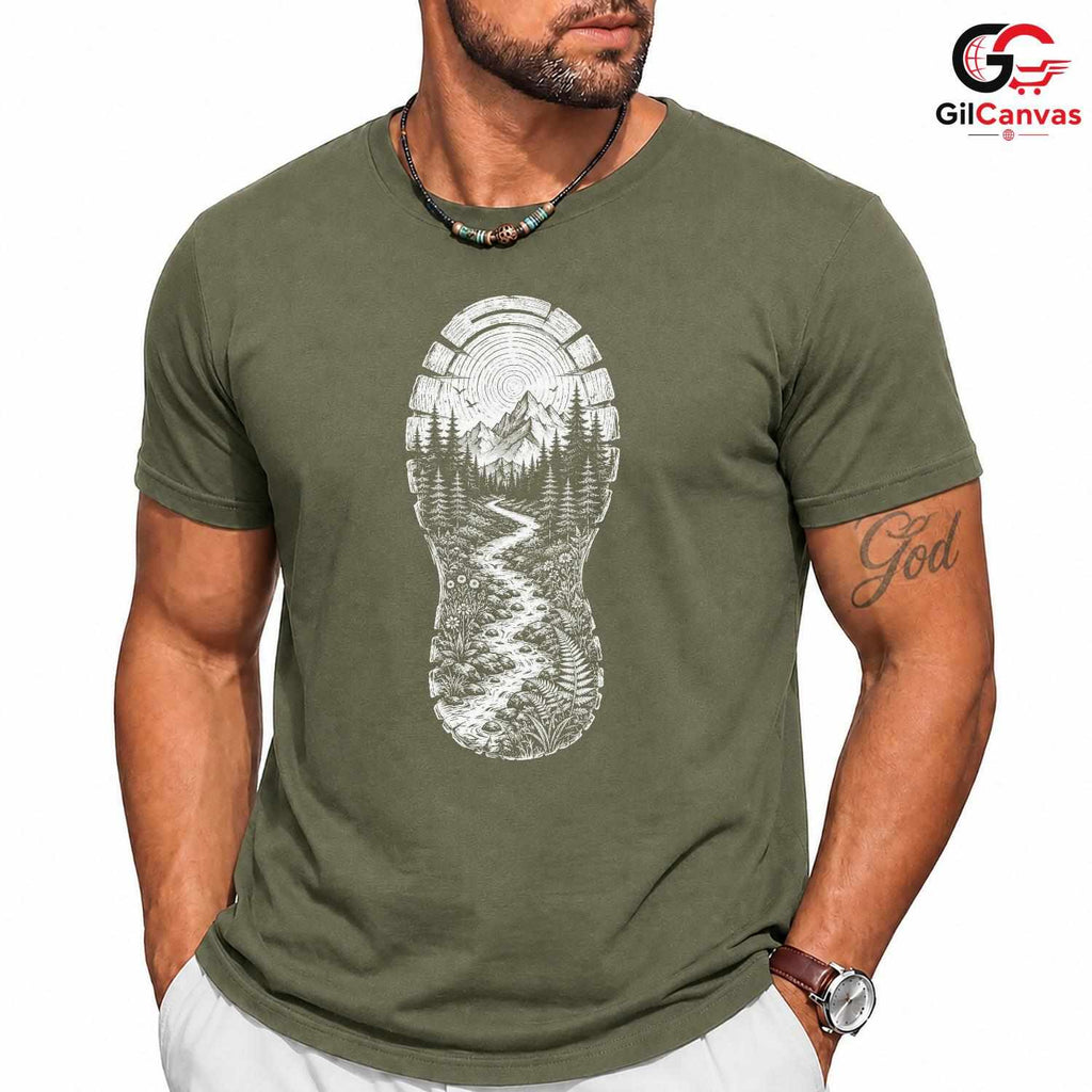 Nature Hiking Adventure T-Shirt Outdoor Enthusiast Unisex Graphic Apparel Tee
