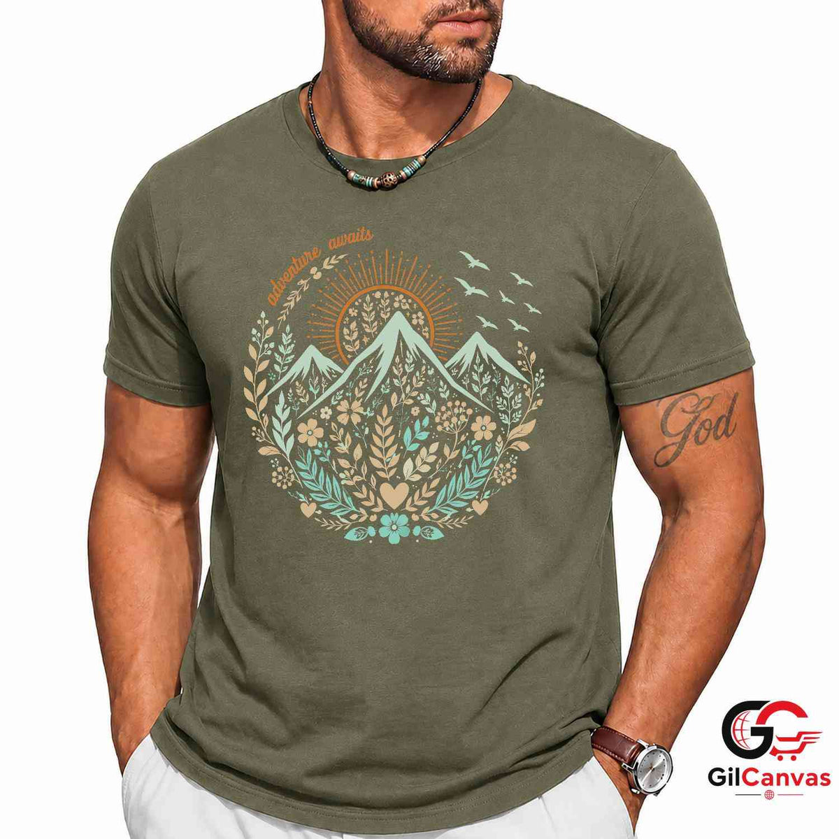 Nature Landscape Adventure T-Shirt Summer Travel Explorer Unisex Graphic Apparel