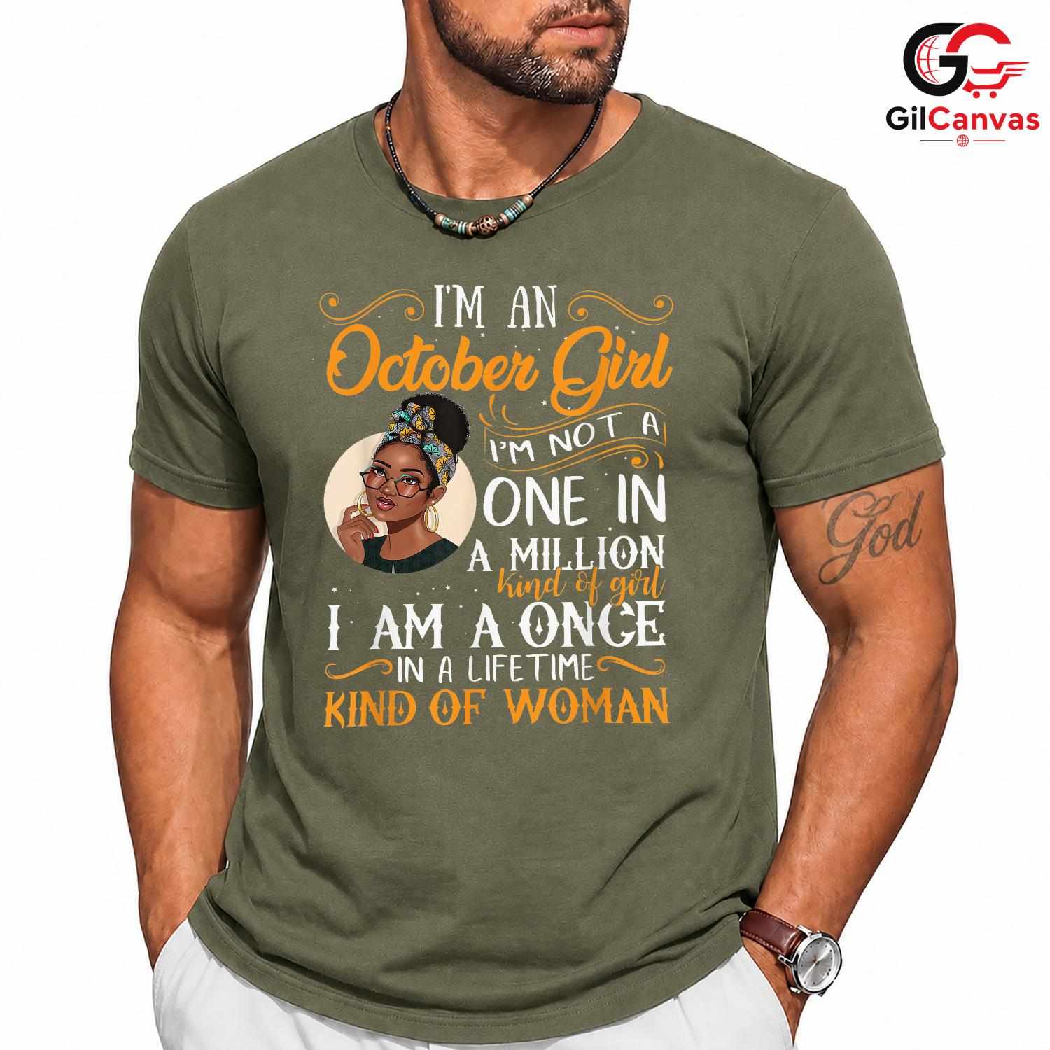 October Girl Event Tee Shirt Unisex Celebration Birthday Gift Idea For Women