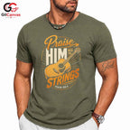 Praise With Strings T-Shirt Faith Event Music Lover Religious Unisex Apparel
