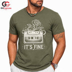 Retro Cassette Music T-Shirt Men Women Casual Vintage Design Fun Gift Apparel