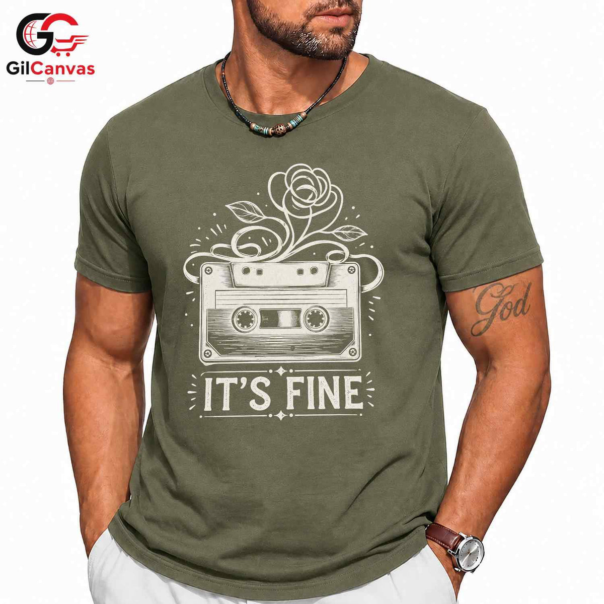 Retro Cassette Music T-Shirt Men Women Casual Vintage Design Fun Gift Apparel