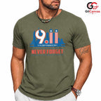 September 11 Memorial T-Shirt Unisex Patriot Day USA Flag Freedom Gift Tee