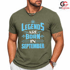September Birthday Legend T-Shirt Unisex Cool Celebration Gift For Men Women