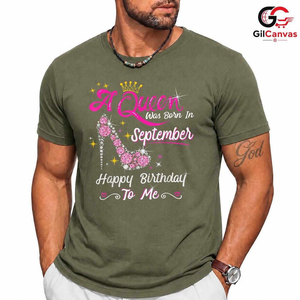 September Birthday Party Shirt Unisex Fun Queen Celebration Gift Idea For Her