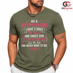 September Girl Crazy Tee Shirt Unisex Fun Birthday Celebration Gift For Women