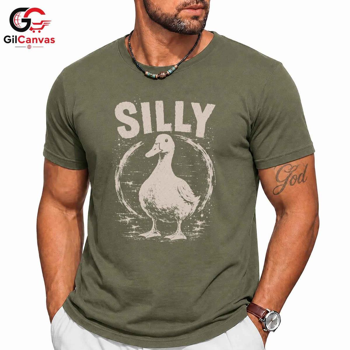 Silly Duck Quote T-Shirt Funny Humor Gift For Kids Unisex Fun Graphic Shirt