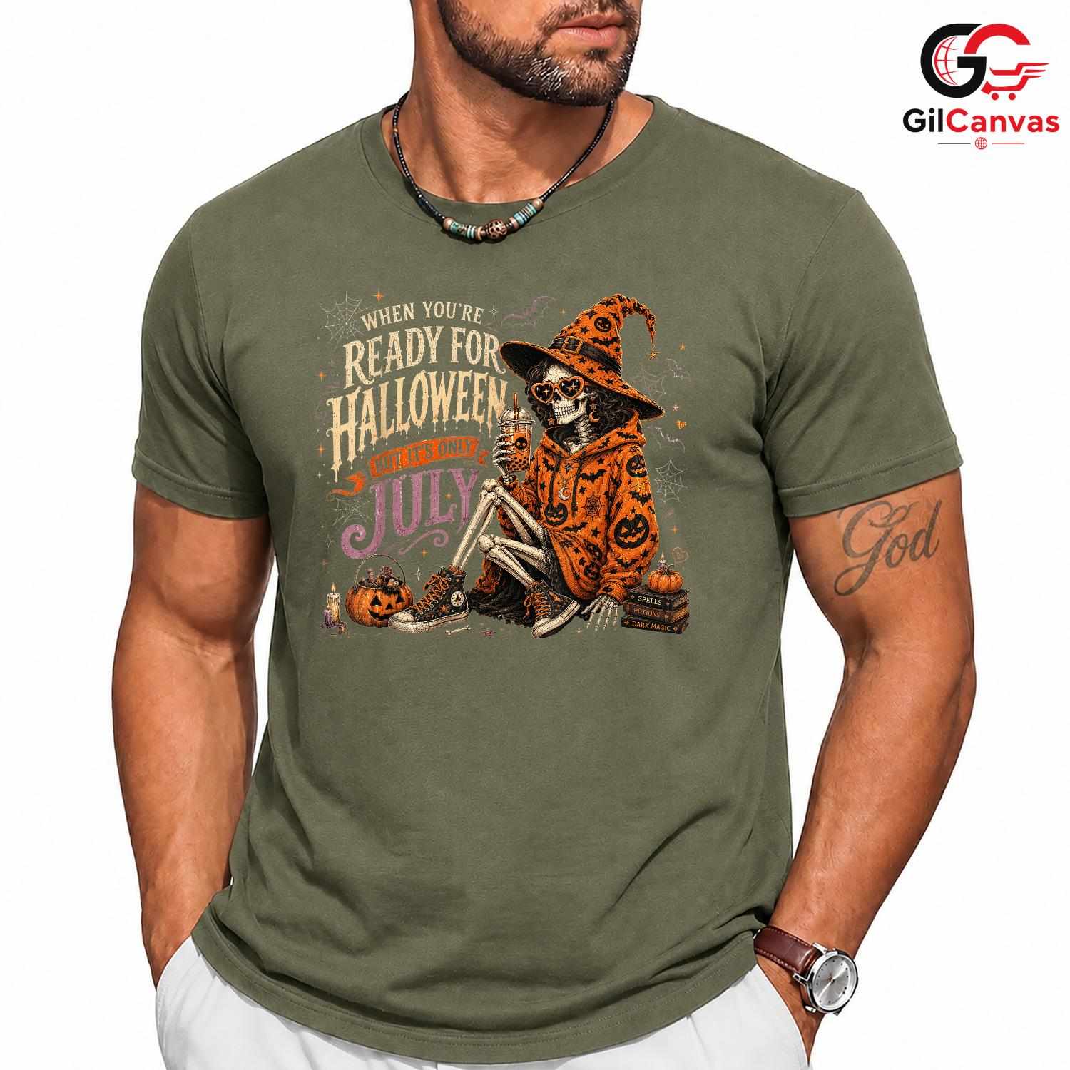 Skeleton Lover Halloween T-Shirt Unisex Perfect July Celebration Gift For All