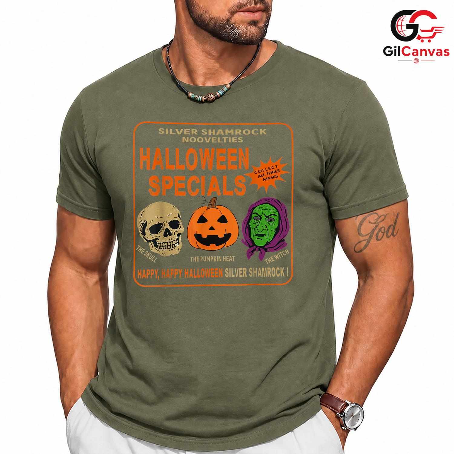Skull Pumpkin Halloween Tee Shirt Unisex Perfect Spooky Event Gift For Adults