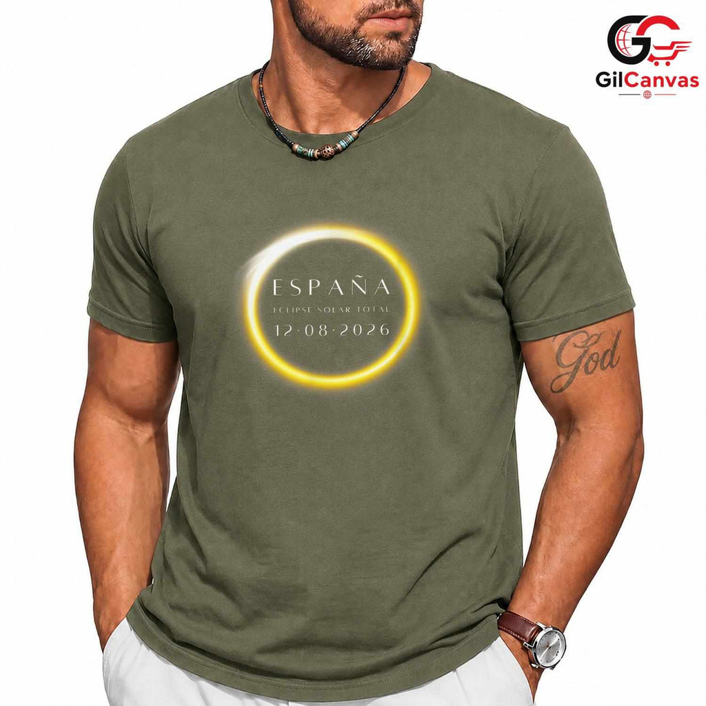 Spain Solar Eclipse Tee Shirt Unisex Astronomy Lover Event Gift For Adults