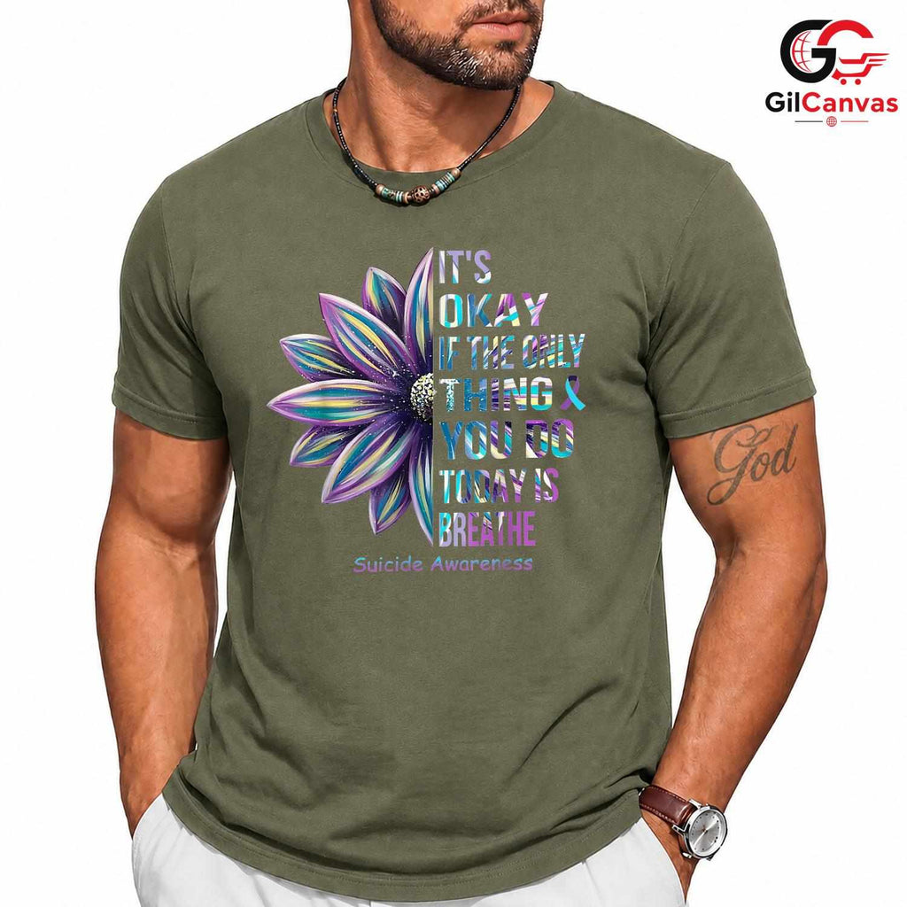 Suicide Awareness Mental T-Shirt Unisex Inspirational Advocate Gift Friends