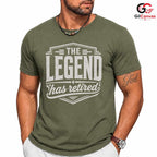 The Legend Has Retired T-Shirt Funny Humorous Vintage Unisex Retirement Apparel