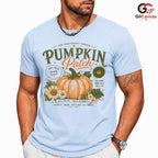 Vintage Autumn Pumpkin Patch T-Shirt Fall Harvest Farm Unisex Graphic Apparel Tee