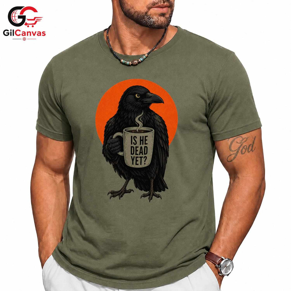Vintage Halloween Raven Tee Quirky Gift Design Perfect For Men Women Apparel