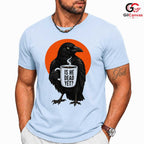 Vintage Halloween Raven Tee Quirky Gift Design Perfect For Men Women Apparel