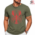 Vintage Red Lobster T-Shirt Summer Beach Ocean Life Unisex Seafood Lover Apparel